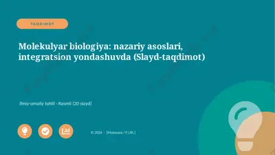 07241_molekulyar_biologiya_nazariy_asoslari — PPTX
