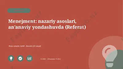 00497_menejment_nazariy_asoslari_ananaviy_yond — PPTX