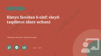 00997_kimyo_fanidan_6_sinf_slayd_taqdimot_dars — PPTX