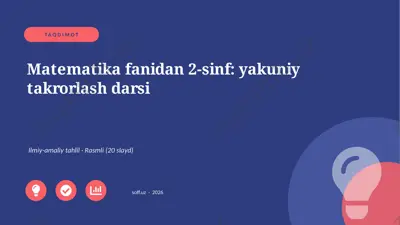 03563_matematika_fanidan_2_sinf_yakuniy_takror — PPTX