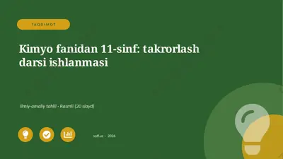 03046_kimyo_fanidan_11_sinf_takrorlash_darsi_i — PPTX