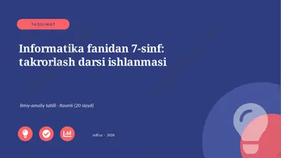03053_informatika_fanidan_7_sinf_takrorlash_da — PPTX