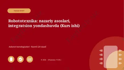 06515_robototexnika_nazariy_asoslari_integrats — PPTX