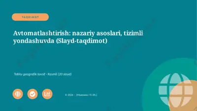 05171_avtomatlashtirish_nazariy_asoslari_tizim — PPTX