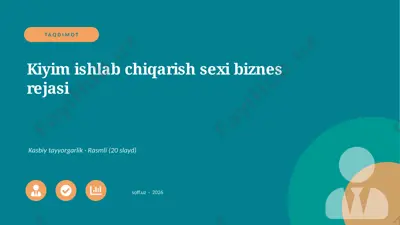 00501_kiyim_ishlab_chiqarish_sexi_biznes_rejas — PPTX