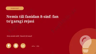 02585_nemis_tili_fanidan_8_sinf_fan_togaragi_r — PPTX