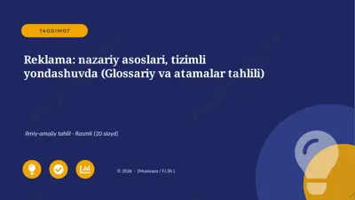 05694_reklama_nazariy_asoslari_tizimli_yondash — PPTX