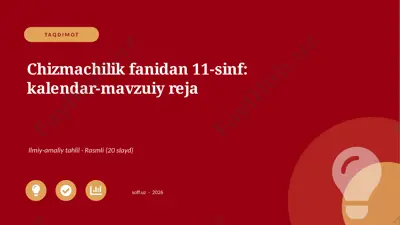 04135_chizmachilik_fanidan_11_sinf_kalendar_ma — PPTX
