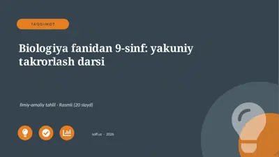 03659_biologiya_fanidan_9_sinf_yakuniy_takrorl — PPTX