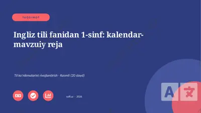 04023_ingliz_tili_fanidan_1_sinf_kalendar_mavz — PPTX