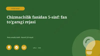 02666_chizmachilik_fanidan_5_sinf_fan_togaragi — PPTX