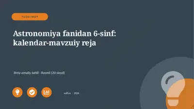 04169_astronomiya_fanidan_6_sinf_kalendar_mavz — PPTX