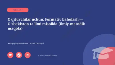 00123_oqituvchilar_uchun_formativ_baholash — PPTX