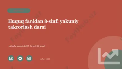 03767_huquq_fanidan_8_sinf_yakuniy_takrorlash_ — PPTX