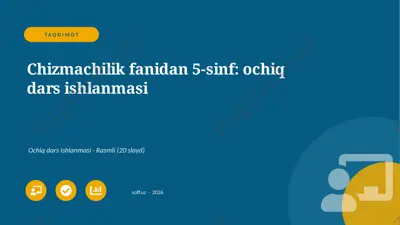 01150_chizmachilik_fanidan_5_sinf_ochiq_dars_i — PPTX