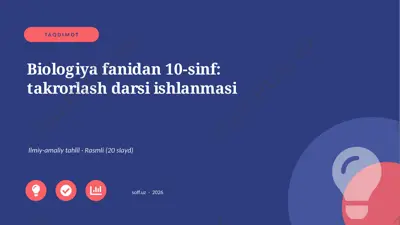 03033_biologiya_fanidan_10_sinf_takrorlash_dar — PPTX