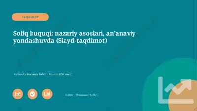 00711_soliq_huquqi_nazariy_asoslari_ananaviy — PPTX