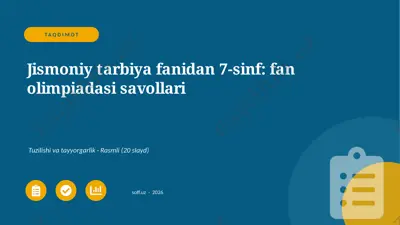 02910_jismoniy_tarbiya_fanidan_7_sinf_fan_olim — PPTX