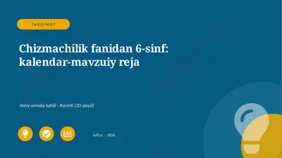 04130_chizmachilik_fanidan_6_sinf_kalendar_mav — PPTX