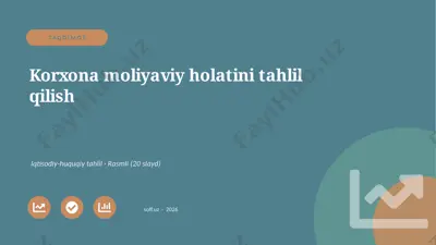 00358_korxona_moliyaviy_holatini_tahlil_qilish — PPTX