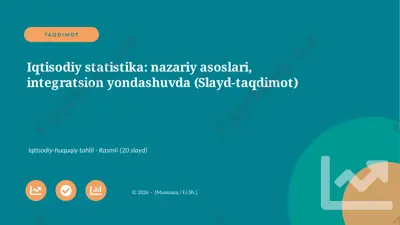 06121_iqtisodiy_statistika_nazariy_asoslari — PPTX
