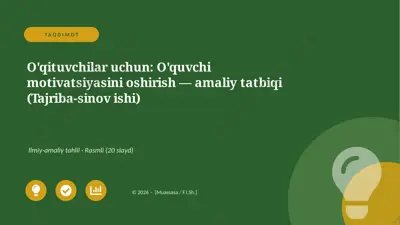 00186_oqituvchilar_uchun_oquvchi_motivatsiyasi — PPTX