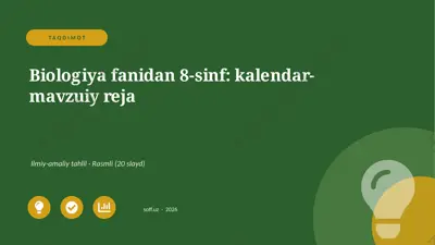 04076_biologiya_fanidan_8_sinf_kalendar_mavzui — PPTX