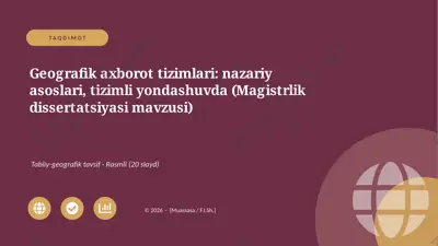 05432_geografik_axborot_tizimlari_nazariy_asos — PPTX