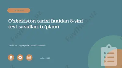0248_v1_ozbekiston_tarixi_fanidan_8_sinf_t — PPTX
