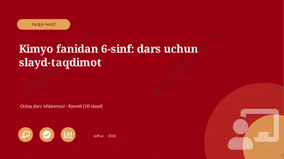 02205_kimyo_fanidan_6_sinf_dars_uchun_slayd_ta — PPTX