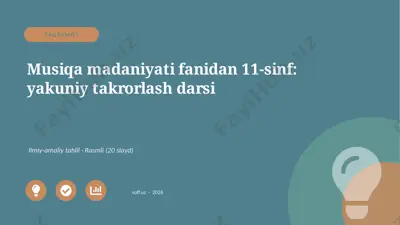 03728_musiqa_madaniyati_fanidan_11_sinf_yakuni — PPTX
