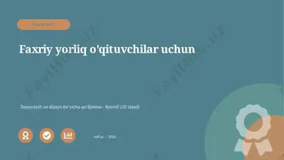 00008_faxriy_yorliq_oqituvchilar_uchun — PPTX
