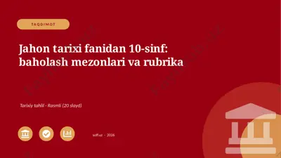 03855_jahon_tarixi_fanidan_10_sinf_baholash_me — PPTX