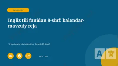 04030_ingliz_tili_fanidan_8_sinf_kalendar_mavz — PPTX