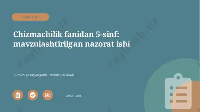 01568_chizmachilik_fanidan_5_sinf_mavzulashtir — PPTX