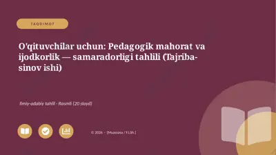 00332_oqituvchilar_uchun_pedagogik_mahorat_va — PPTX