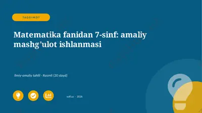 03150_matematika_fanidan_7_sinf_amaliy_mashgul — PPTX