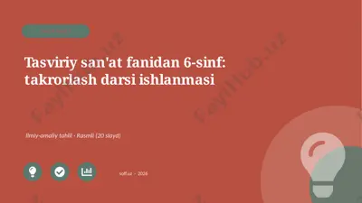 03107_tasviriy_sanat_fanidan_6_sinf_takrorlash — PPTX