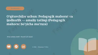 00318_oqituvchilar_uchun_pedagogik_mahorat_va — PPTX