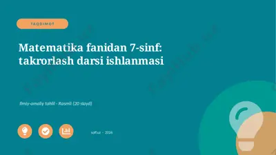 02941_matematika_fanidan_7_sinf_takrorlash_dar — PPTX