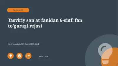 02689_tasviriy_sanat_fanidan_6_sinf_fan_togara — PPTX