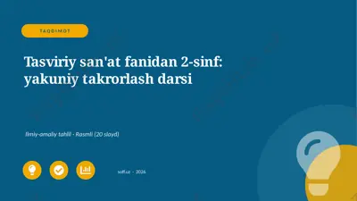 03730_tasviriy_sanat_fanidan_2_sinf_yakuniy_ta — PPTX