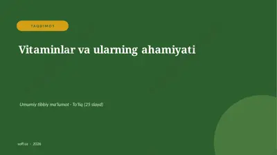 0441_v2_vitaminlar_va_ularning_ahamiyati — PPTX