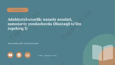 03028_adabiyotshunoslik_nazariy_asoslari_zamon — PPTX