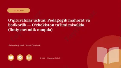 00315_oqituvchilar_uchun_pedagogik_mahorat_va — PPTX