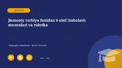 03954_jismoniy_tarbiya_fanidan_6_sinf_baholash — PPTX