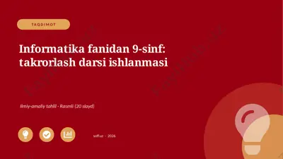 03055_informatika_fanidan_9_sinf_takrorlash_da — PPTX