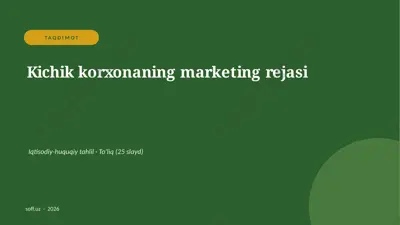 0491_v2_kichik_korxonaning_marketing_rejas — PPTX