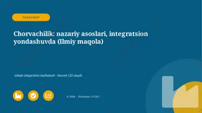 07100_chorvachilik_nazariy_asoslari_integratsi — PPTX