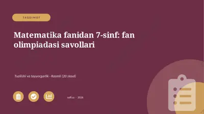 02732_matematika_fanidan_7_sinf_fan_olimpiadas — PPTX